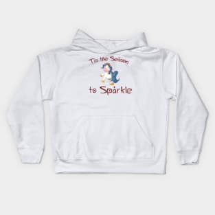 Christmas Unicorn: Tis the Season to Sparkle Kids Hoodie